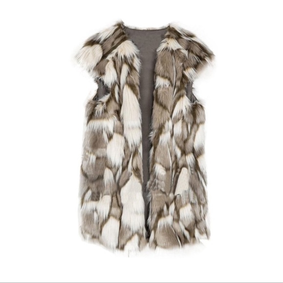 Zara Faux Fur Vest - Picture 2 of 5